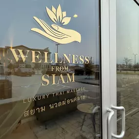 Wellness from Siam - Front Door Signage