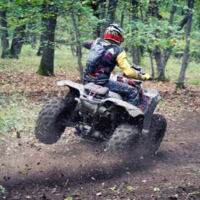 ATV on an off-road trial