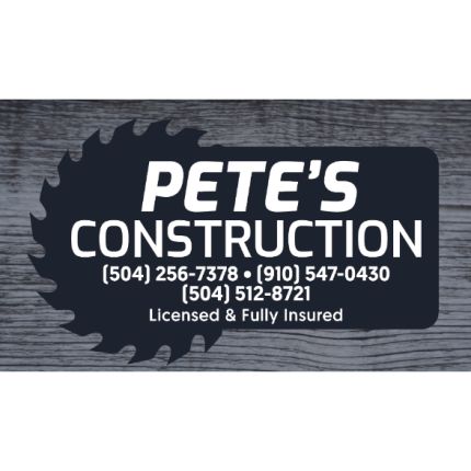 Logo fra Pete's Construction LLC