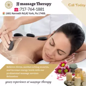 Hot stone massage can relieve pain and tension in your muscles due to the combination of massage therapy and heat. Heat is often recommended as a way to treat achy muscles.