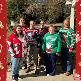 Today we embraced the tacky and ugly for National Ugly Christmas Sweater Day!