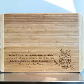 Real Estate Agent Closing Gift Cutting board with quote