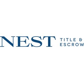 Main logo for Nest Title & Escrow in dark blue letters