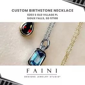 custom birthstone necklace