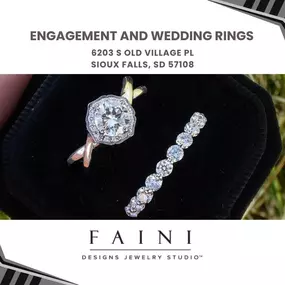 engagement and wedding rings