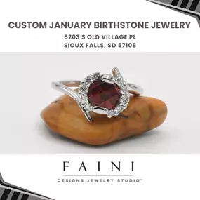 custom January birthstone jewelry