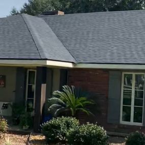 Client called after a pretty bad hail storm. We helped them square away the insurance claim and installed a brand new shingle roof.