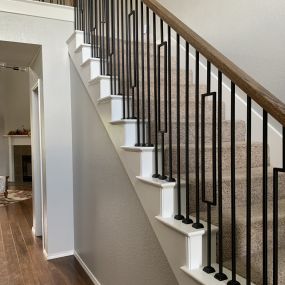 New staircase handrail system we completed for our client