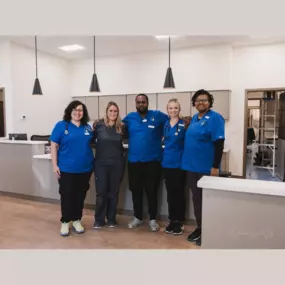 Some of the Caring Hands Animal Hospital of Suffolk veterinary team, in Suffolk, Virginia.