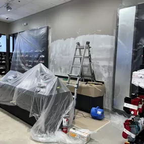 Drywall Repairs At Foot Locker