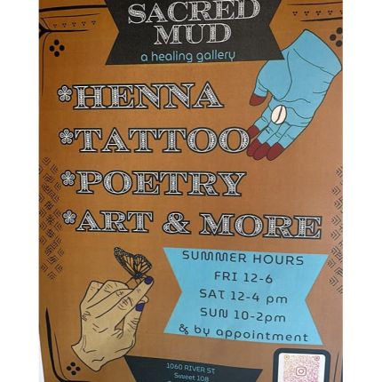 Logo from Sacred Mud Henna & Tattoo - A Healing Gallery