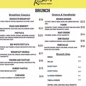 Brunch Menu