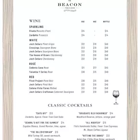 Drink Menu