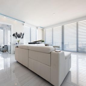 Combine comfort and luxury with Hunter Douglas sheer shades. Their sheer shades beautifully filter natural light, bringing a bright and airy feel to a room. We’re proud to be a vendor of these top-quality Hunter Douglas window treatments that bring innovation and style to your home!