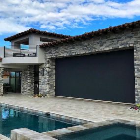 Let our exterior motorized shades effortlessly transform your space, providing shade and style at the touch of a button. Can’t you imagine all of the fun evenings spent on this stunning pool deck? Call today to schedule your FREE consultation in your Triangle home!