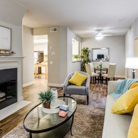 Living Room with Fireplace