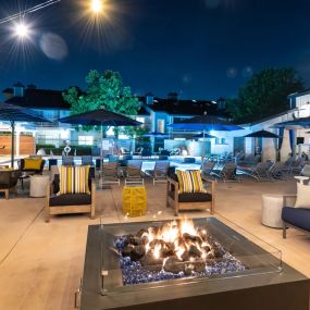 Outdoor Fire Pit and Pool Area