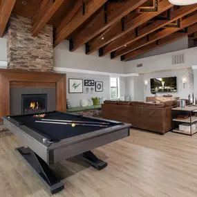 Community Room with Pool Table