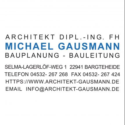 Logo von Architekt Michael Gausmann