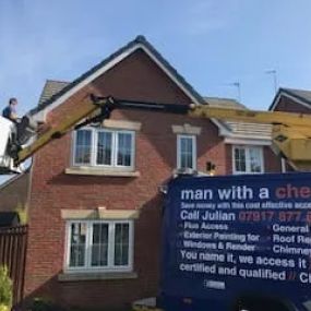 Bild von Man with a Cherry Picker Van