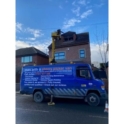 Logo from Man with a Cherry Picker Van