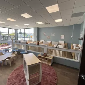 An infant classroom at New Horizon Academy Meridian South