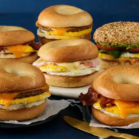 Half a dozen classic egg sandwiches