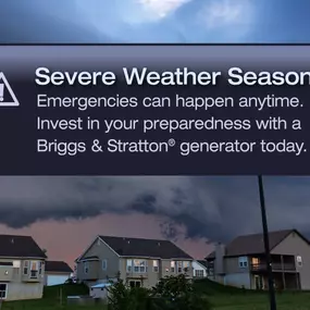 Be Prepared for Severe Weather