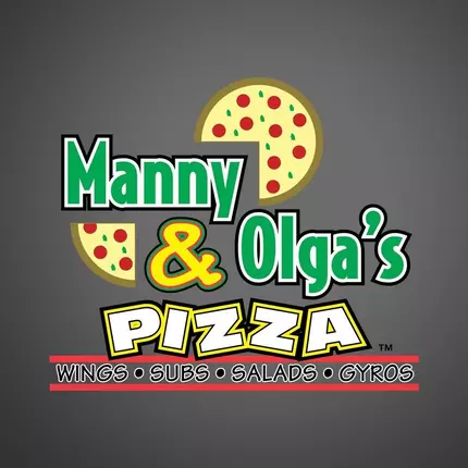 Logotyp från Manny & Olga's Pizza