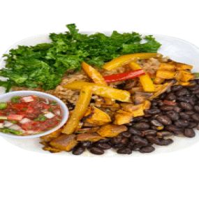 Southwest Bowl
Black beans, roasted sweet potatoes, Spanish cauli rice, kale, peppers, pico
Looks good, doesn’t it? Give this product a try today!