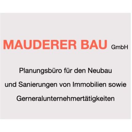 Logo van Mauderer Bau GmbH