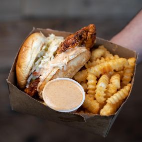 Hot Chicken Sandwich & Fries