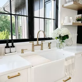 Brizo farmhouse sinks and kitchen fixtures