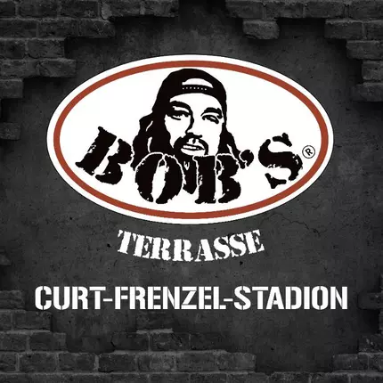 Logo da Bob's Terrasse im Curt-Frenzel-Stadion