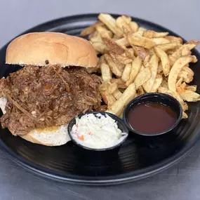 BBQ Pulled Pork Sandwich w/side