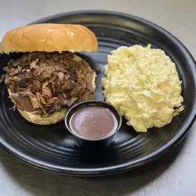 BBQ Beef Brisket Sandwich w/side