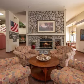 Community Lounge with Fireplace