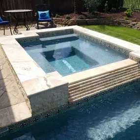 Custom Inground Pool with Spa and Spillway