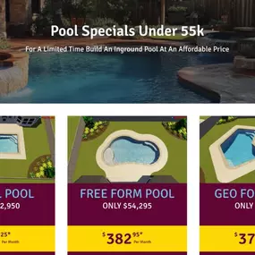 2025 Pool Specials Under 55K, for a limited time so ACT FAST!