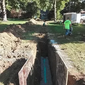 This customer called us in because their old septic system had seen better days and it was high time for an upgrade. Our team from Rogers Drain Solutions sprang into action, providing top-notch sanitary sewer installation services.