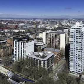 Aerial view of the community