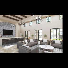 Rendering of the living room