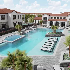 Rendering of the pool