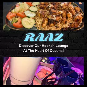 Come for the hookah, stay for the amazing halal food! At RAAZ Hookah Lounge, we’re serving up authentic, 100% halal cuisine that’s bursting with flavor. From savory appetizers to mouthwatering entrées, every dish is crafted to satisfy your cravings.