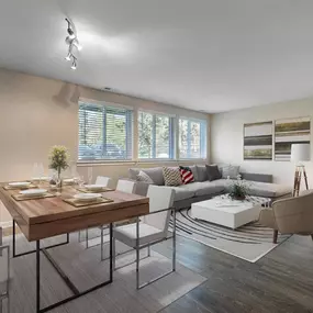 Dining Area With Living Room