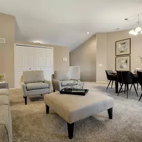 Spacious Living Room at Amberly Apartments, West Bloomfield, 48322