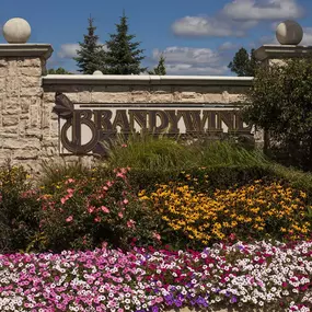 Property Signage at Brandywine Apartments, West Bloomfield, Michigan