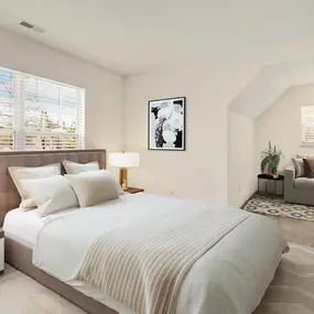 Master Bedroom at Brandywine Apartments, Michigan