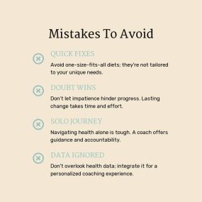 Mistakes to avoid