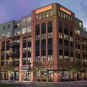 Rendering of The Weaver building